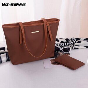 Montana West Tote Bags Vegan Leather Purses and Handbags for Women